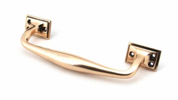 Polished Bronze 230mm Art Deco Pull Handle 2