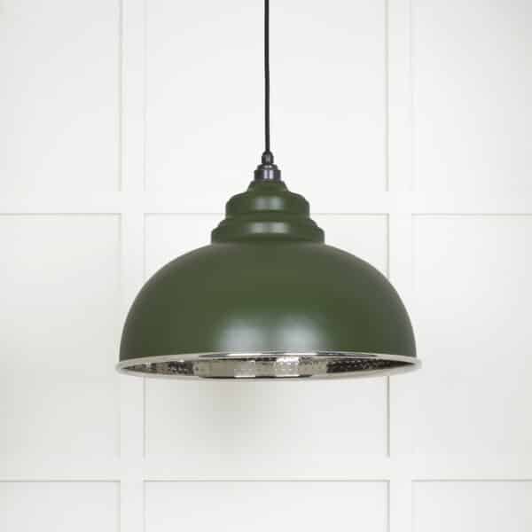 Hammered Nickel Harborne Pendant in Heath 2