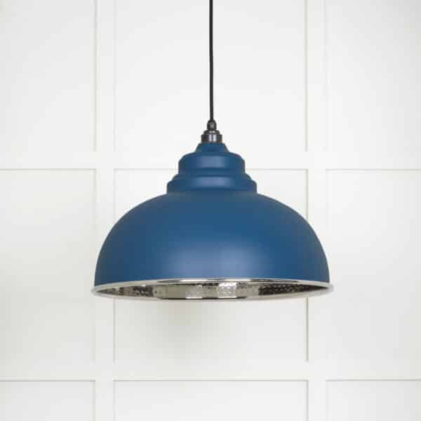 Hammered Nickel Harborne Pendant in Upstream 2