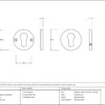 Polished Chrome 52mm Regency Concealed Escutcheon 3
