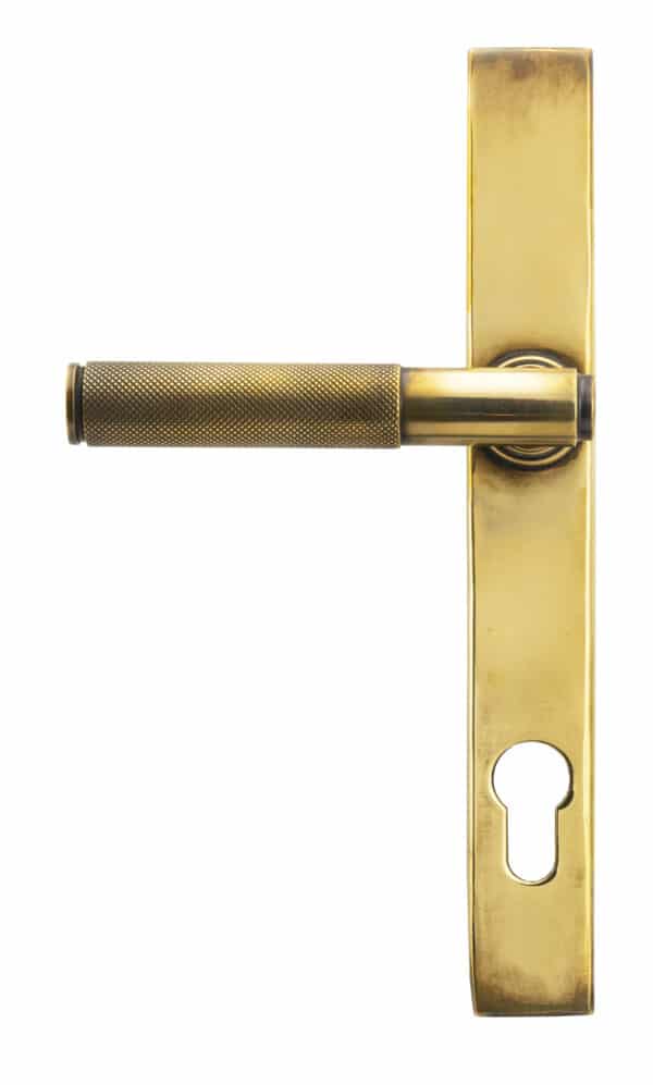 Aged Brass Brompton Slimline Lever Espag. Lock Set 2