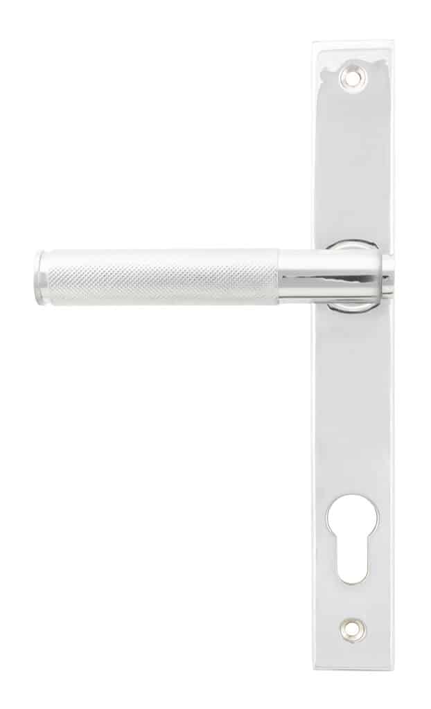 Polished Chrome Brompton Slimline Lever Espag. Lock Set 1