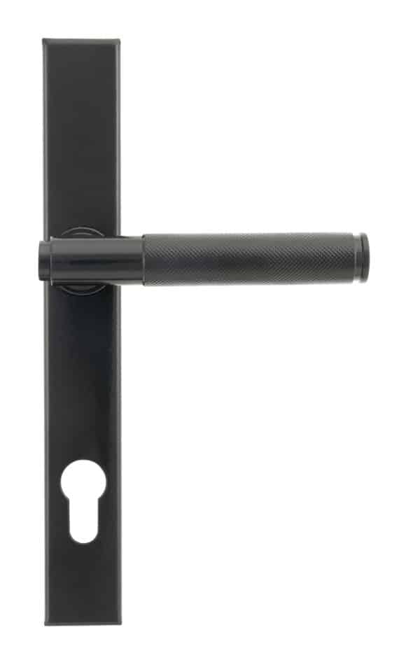 Black Brompton Slimline Lever Espag. Lock Set 2