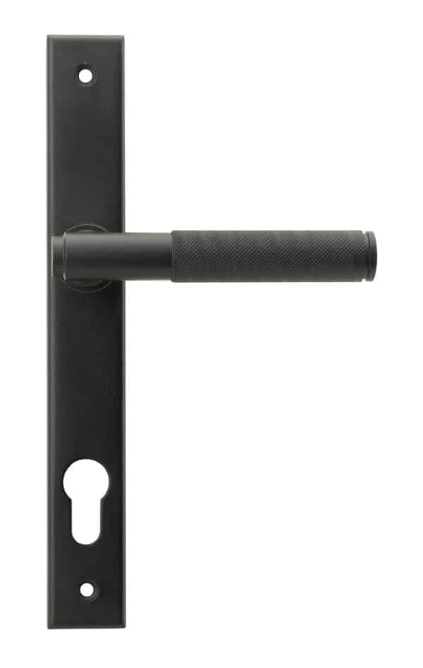 Matt Black Brompton Slimline Lever Espag. Lock Set 1