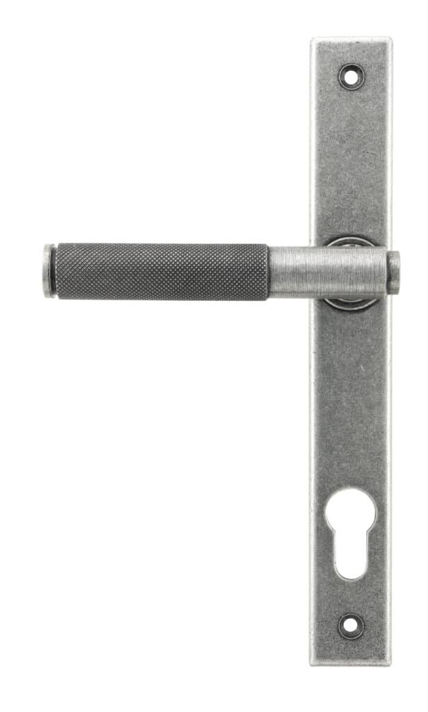 Pewter Brompton Slimline Lever Espag. Lock Set 1