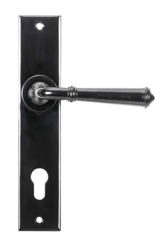 Black Regency Lever Espag. Lock Set 1