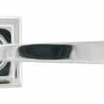 Polished Chrome Avon Round Lever on Rose Set (Square) 2