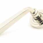 Polished Nickel Avon Round Lever on Rose Set (Art Deco) 1