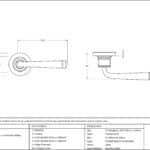 Black Avon Round Lever on Rose Set (Plain) 3