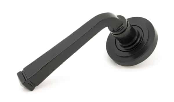 Black Avon Round Lever on Rose Set (Art Deco) 1