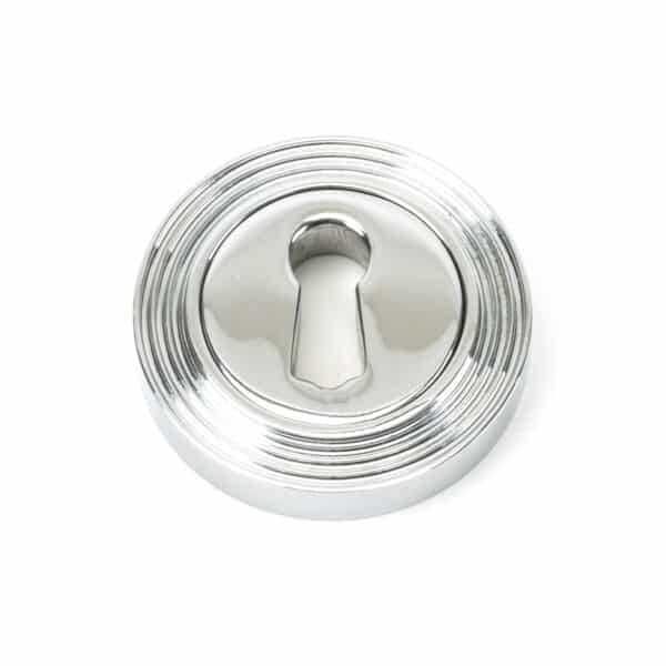 Polished Chrome Round Escutcheon (Beehive) 1