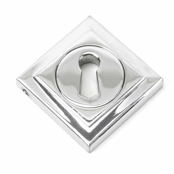 Polished Chrome Round Escutcheon (Square) 2