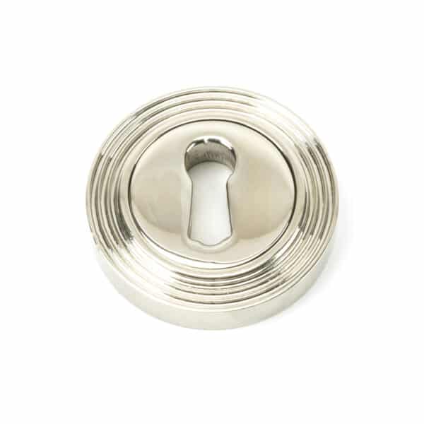 Polished Nickel Round Escutcheon (Beehive) 1