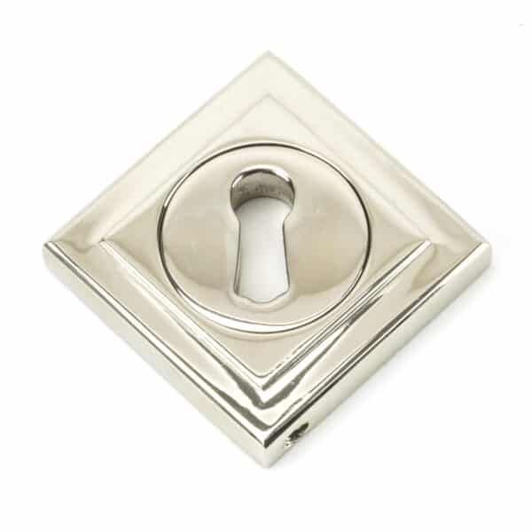 Polished Nickel Round Escutcheon (Square) 2