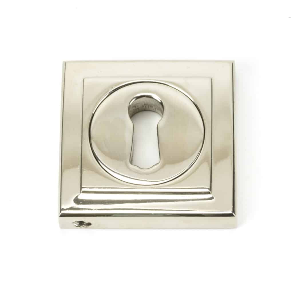 Polished Nickel Round Escutcheon (Square) 1