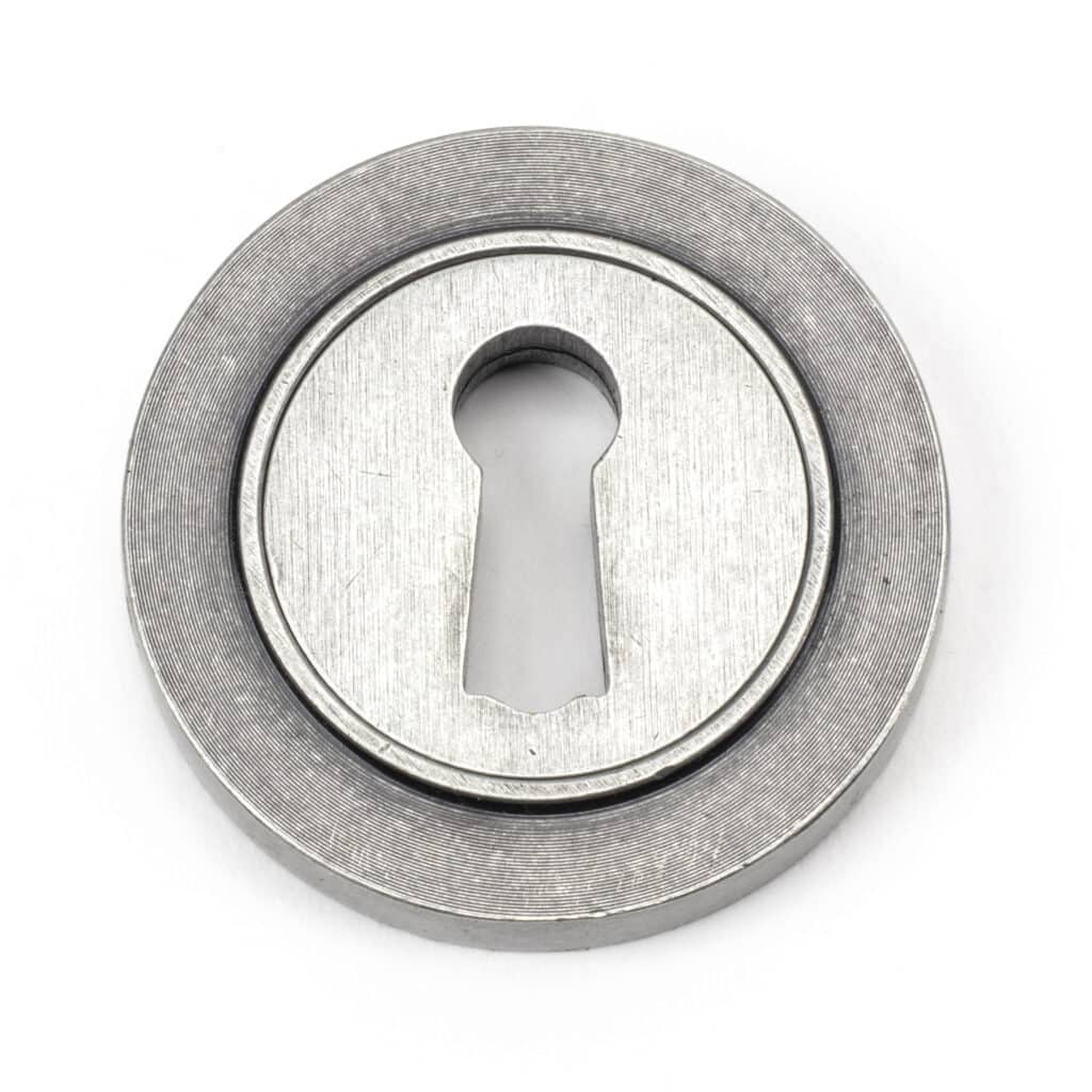 Pewter Round Escutcheon (Plain) 1