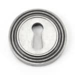 Pewter Round Escutcheon (Beehive) 1