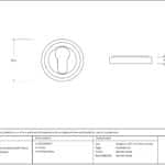 Polished Chrome Round Euro Escutcheon (Art Deco) 3