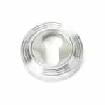 Polished Chrome Round Euro Escutcheon (Beehive) 1