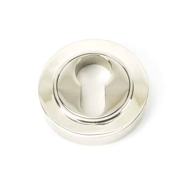 Polished Nickel Round Euro Escutcheon (Plain) 1