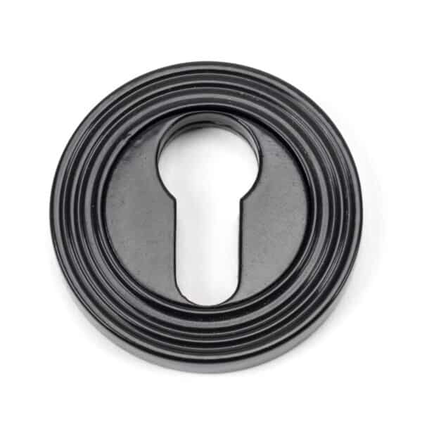 Black Round Euro Escutcheon (Beehive) 1