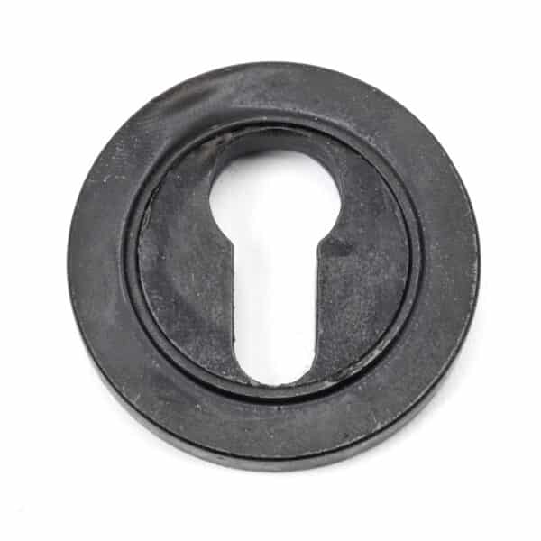 External Beeswax Round Euro Escutcheon (Plain) 1