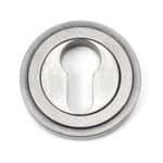Pewter Round Euro Escutcheon (Art Deco) 1