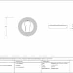 Pewter Round Euro Escutcheon (Beehive) 3