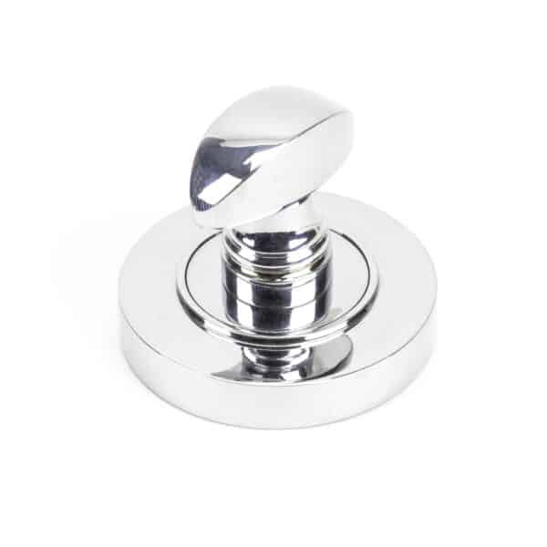 Polished Chrome Round Thumbturn Set (Plain) 2