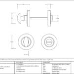 Polished Chrome Round Thumbturn Set (Plain) 3