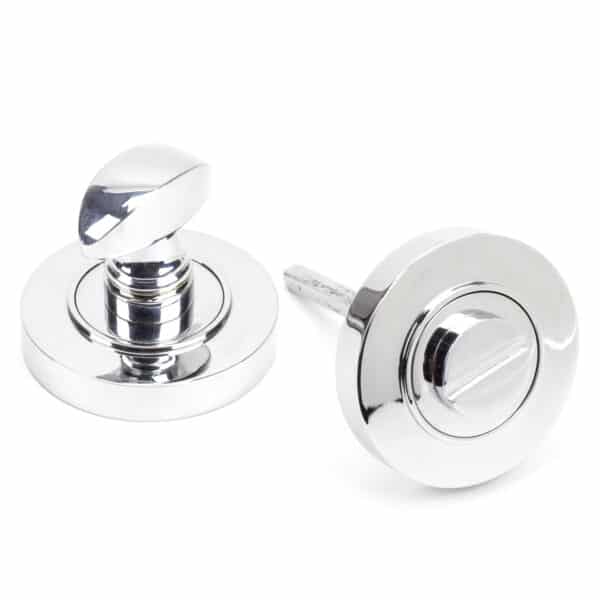 Polished Chrome Round Thumbturn Set (Plain) 1