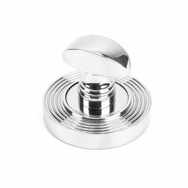 Polished Chrome Round Thumbturn Set (Beehive) 2