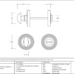 Polished Chrome Round Thumbturn Set (Beehive) 3