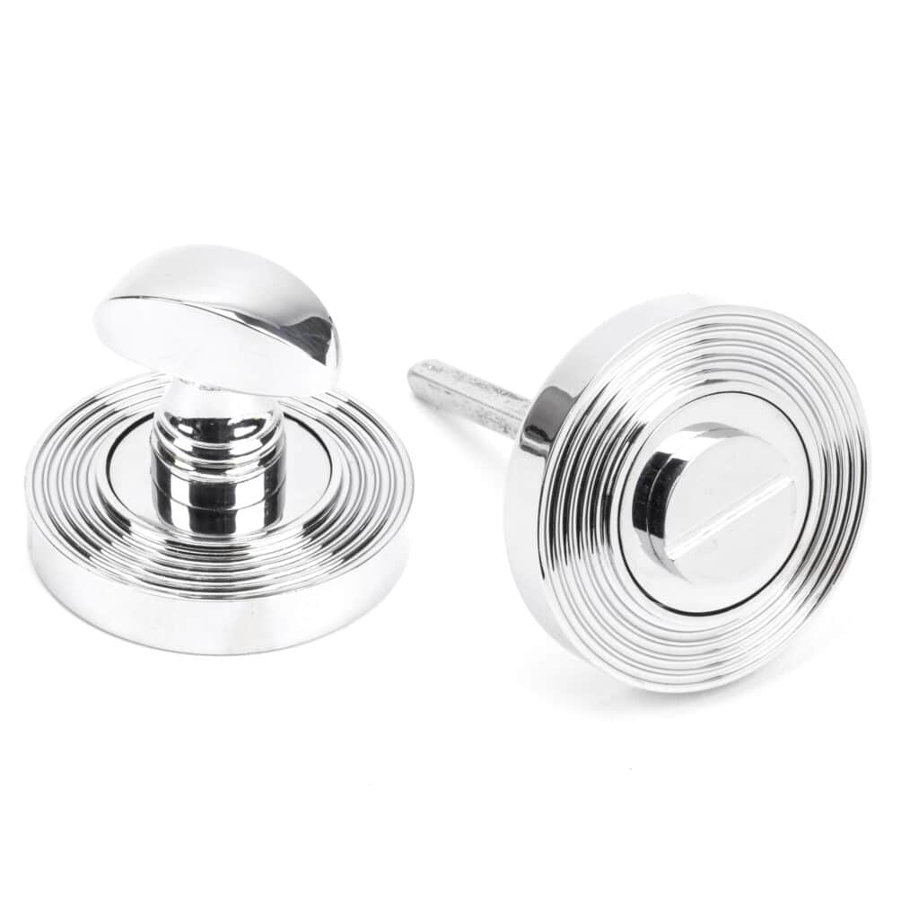 Polished Chrome Round Thumbturn Set (Beehive) 1