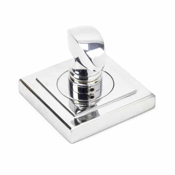 Polished Chrome Round Thumbturn Set (Square) 2