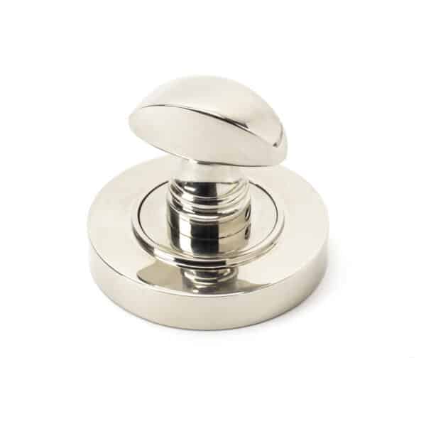 Polished Nickel Round Thumbturn Set (Plain) 2