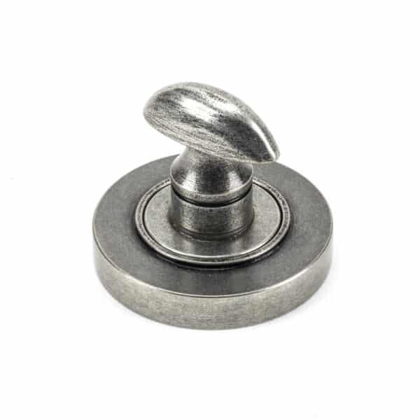 Pewter Round Thumbturn Set (Plain) 2