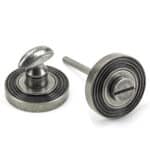 Pewter Round Thumbturn Set (Beehive) 1