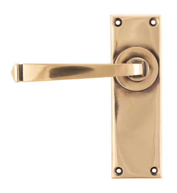 Polished Bronze Avon Lever Latch Set 1