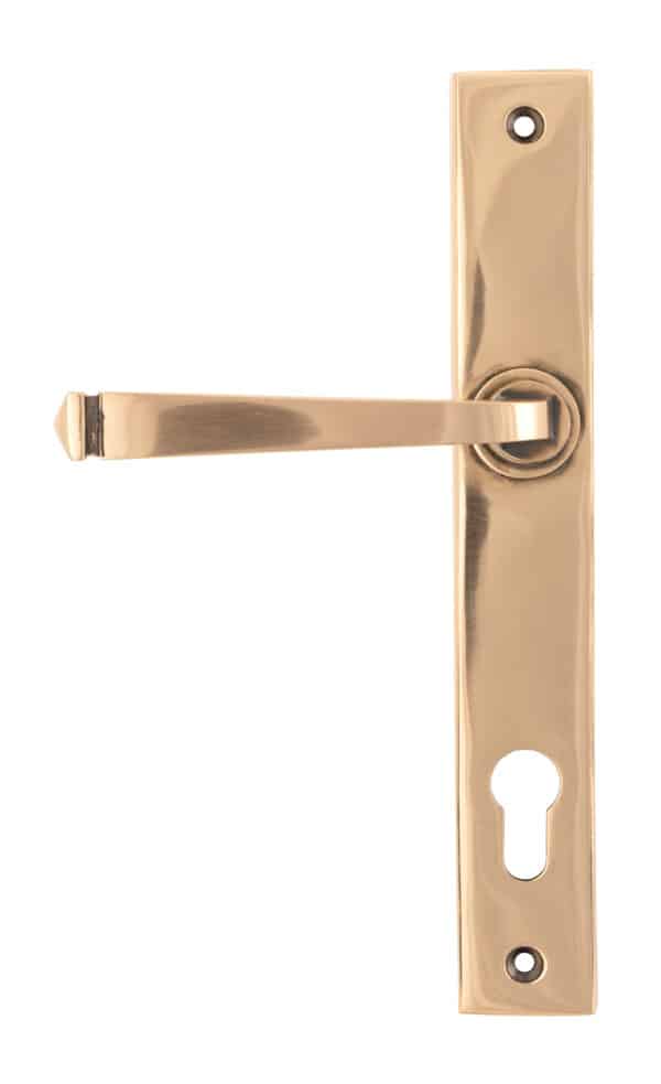 Polished Bronze Avon Slimline Espag. Lock Set 1