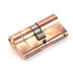 Polished Bronze 30/30 5pin Euro Cylinder KA 1