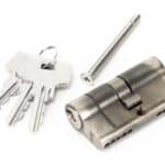 Pewter 30/30 5pin Euro Cylinder KA 2