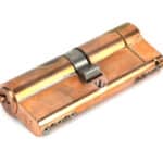 Polished Bronze 40/40 5pin Euro Cylinder KA 1
