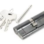 Pewter 40/40 5pin Euro Cylinder KA 2