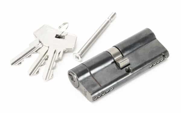 Pewter 40/40 5pin Euro Cylinder KA 2