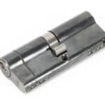 Pewter 40/40 5pin Euro Cylinder KA 1