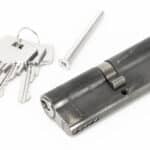 Pewter 45/45 5pin Euro Cylinder KA 2
