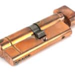 Polished Bronze 35T/45 5pin Euro Cylinder/Thumbturn 1