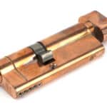 Polished Bronze 35/45T 5pin Euro Cylinder/Thumbturn 1
