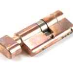Polished Bronze 30/30 5pin Euro Cylinder/Thumbturn KA 2